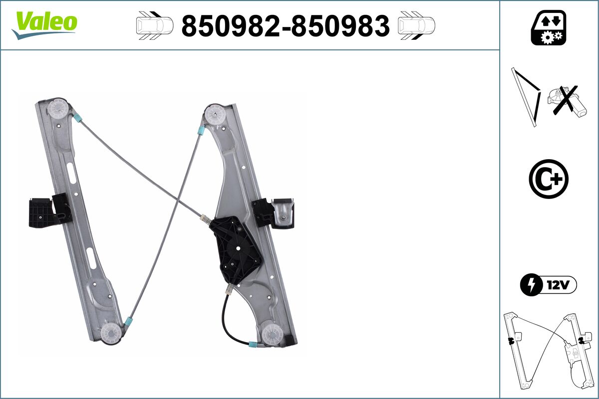Window Regulator - 850982 VALEO